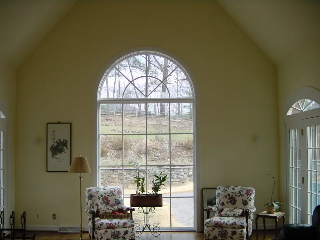 Elegant living room with concealed Gallo Acoustics speakers