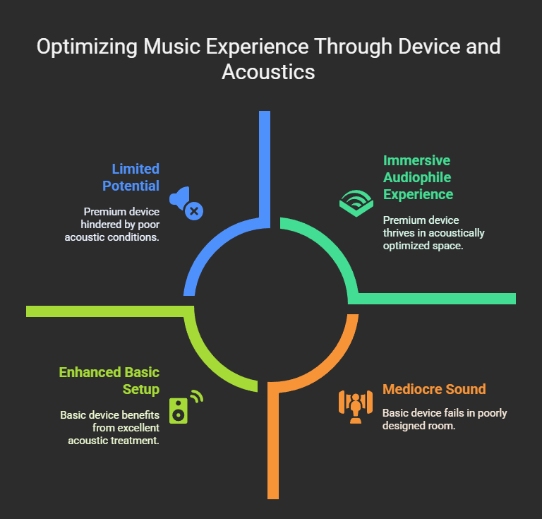 Optimizing Music Experience Through Device and Acoustics visual guide