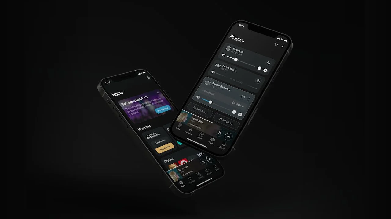 BluOS app multi-room control