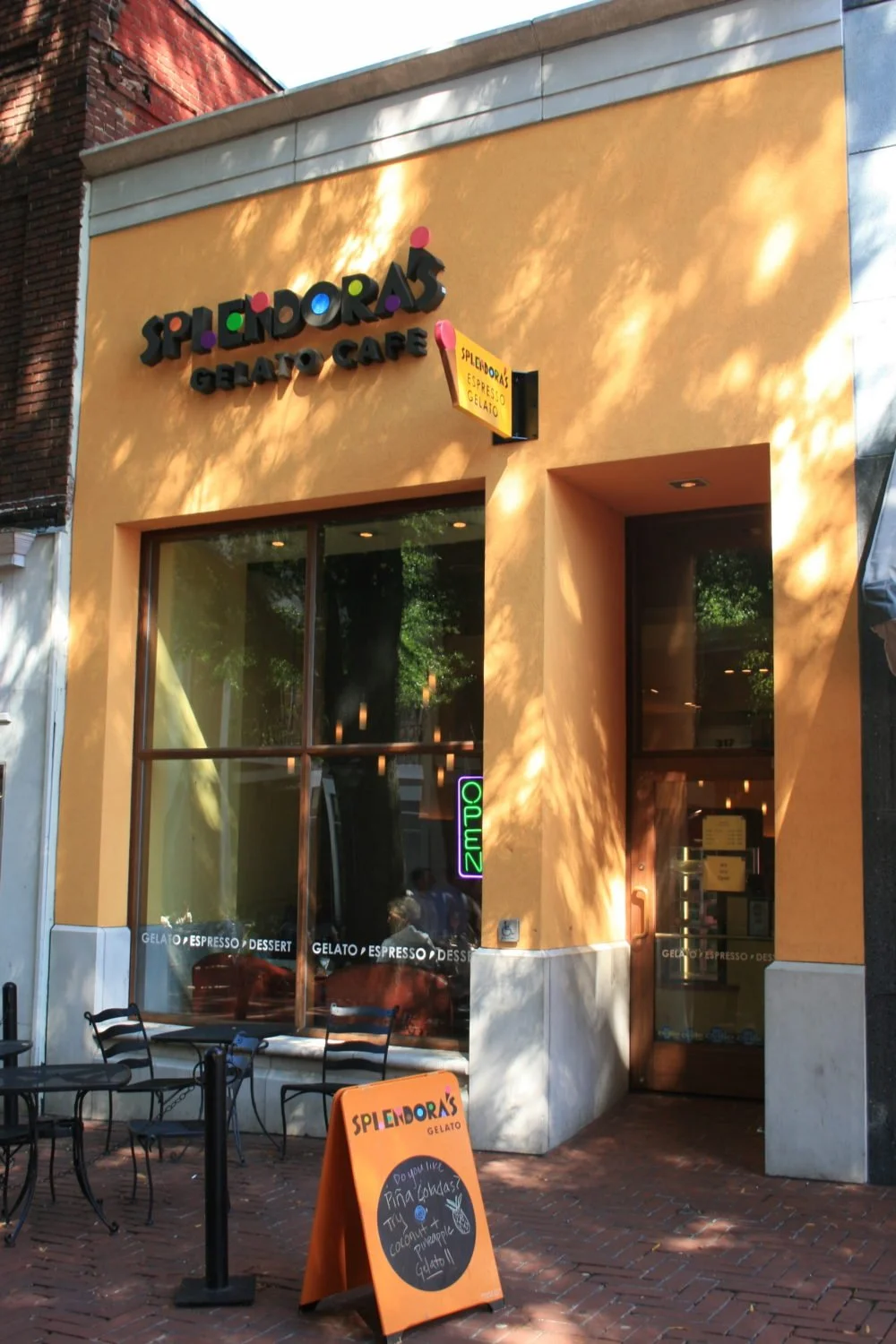 Splendora Gelato Cafe, commercial AV project in Bond Street, Charlottesville